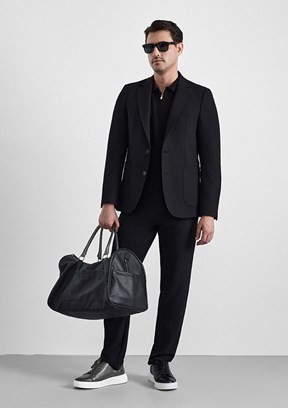 SÜVARİ - TK1006900401 Erkek Siyah Slim Takım Elbise