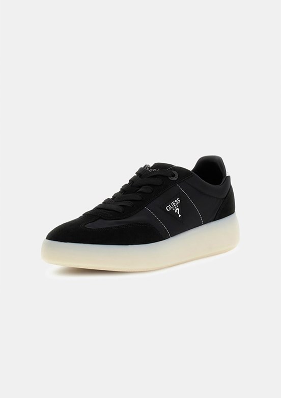 GUESS Parlet - FLPPARFAB12 Kadın Siyah Süet Sneaker Ayakkabı