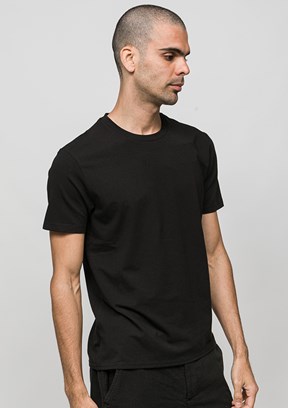 JOHNNY JOE - JOE41420 Erkek Siyah Bisiklet Yaka T-Shirt