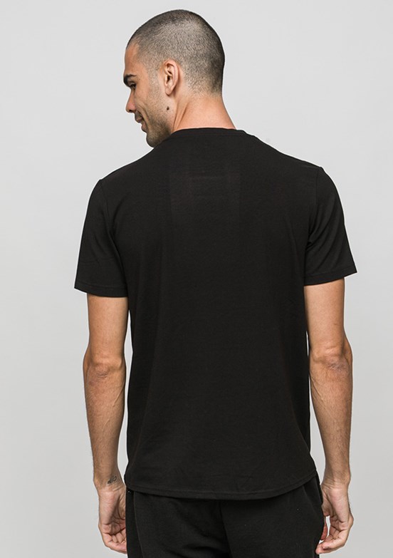 JOHNNY JOE - JOE41420 Erkek Siyah Bisiklet Yaka T-Shirt