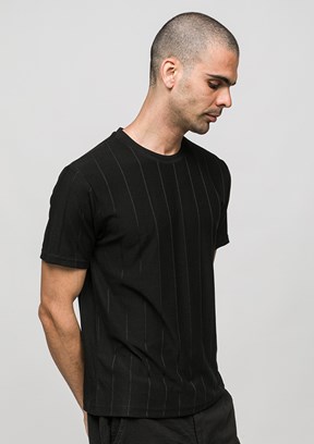 JOHNNY JOE - JOE42030 Erkek Siyah Bisiklet Yaka T-Shirt