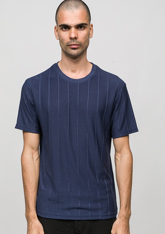 JOHNNY JOE - JOE42030 Erkek Lacivert Bisiklet Yaka T-Shirt