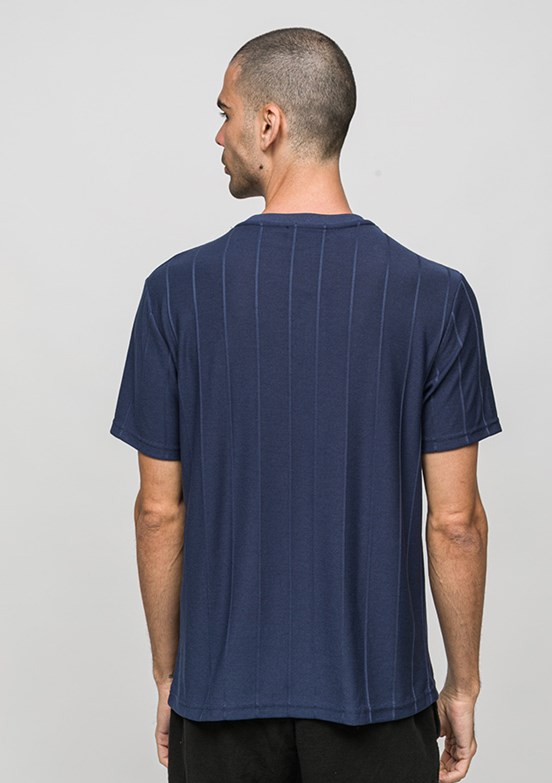 JOHNNY JOE - JOE42030 Erkek Lacivert Bisiklet Yaka T-Shirt