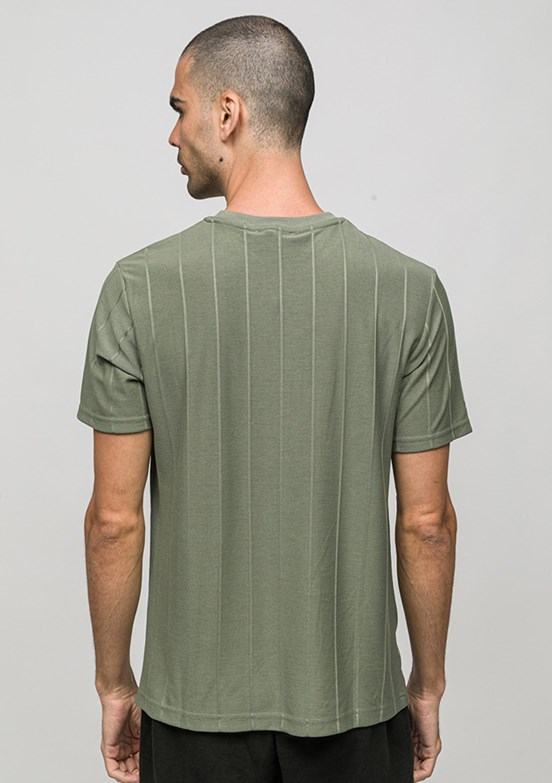 JOHNNY JOE - JOE42030 Erkek Yeşil Bisiklet Yaka T-Shirt