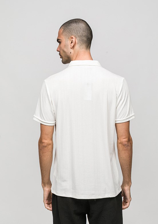 JOHNNY JOE - JOE42040 Erkek Beyaz Polo Yaka T-Shirt