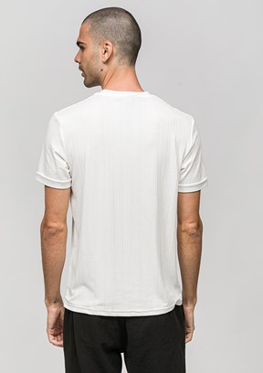 JOHNNY JOE - JOE42530 Erkek Beyaz Bisiklet Yaka T-Shirt