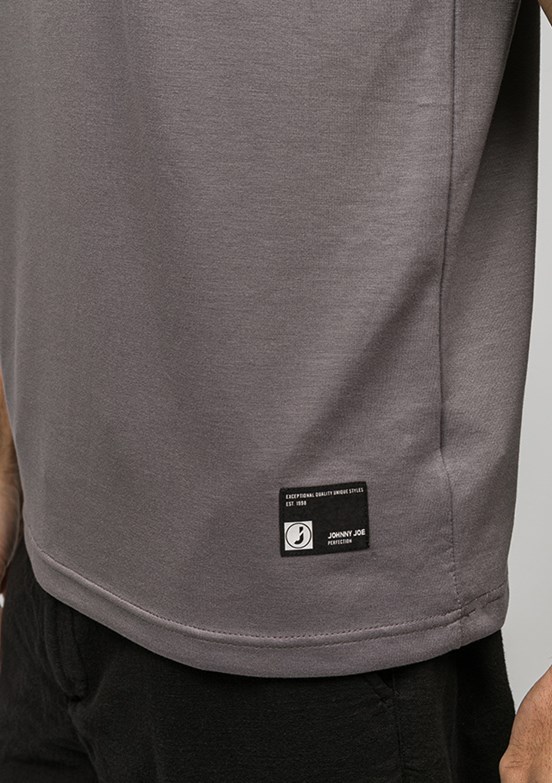 JOHNNY JOE - JOE44275 Erkek Gri Polo Yaka T-Shirt