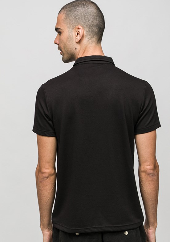 JOHNNY JOE - JOE44275 Erkek Siyah Polo Yaka T-Shirt