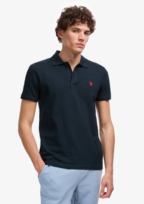 US POLO ASSN - Erkek Lacivert Basic T-Shirt