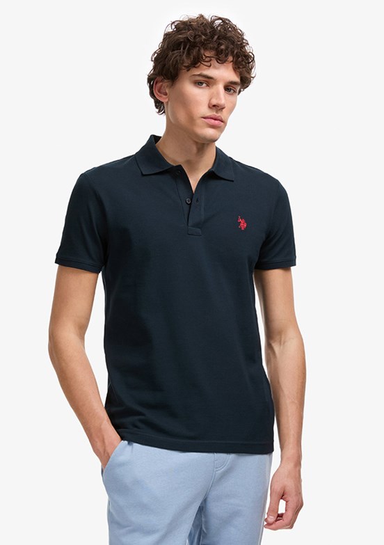 US POLO ASSN - Erkek Lacivert Basic T-Shirt