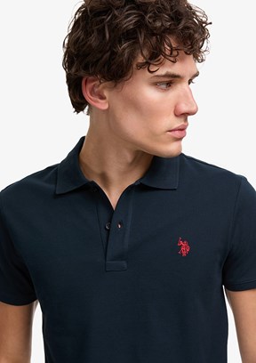 US POLO ASSN - Erkek Lacivert Basic T-Shirt