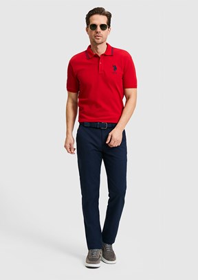US POLO ASSN - Erkek Lacivert Chino Pantolon