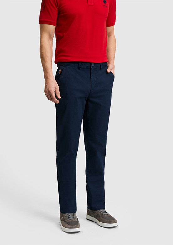 US POLO ASSN - Erkek Lacivert Chino Pantolon