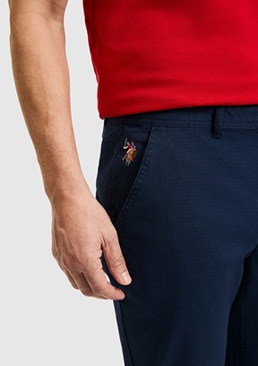 US POLO ASSN - Erkek Lacivert Chino Pantolon