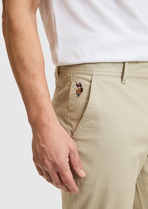 US POLO ASSN - Erkek Yeşil Chino Pantolon