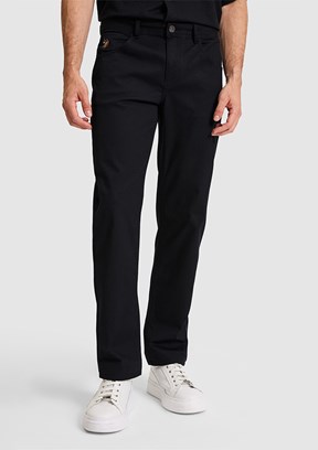 US POLO ASSN - Erkek Siyah Chino Pantolon