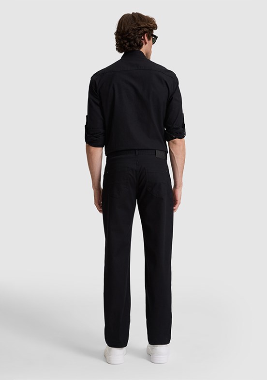 US POLO ASSN - Erkek Siyah Chino Pantolon