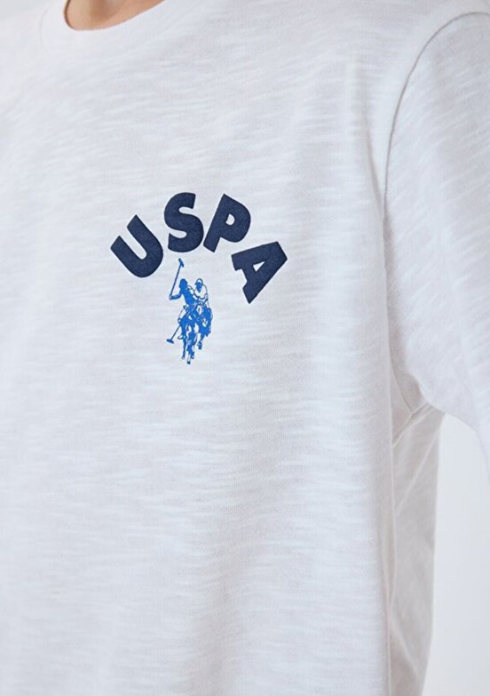 US POLO ASSN Beyaz Erkek Çocuk Pijama Takımı