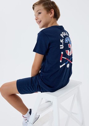 US POLO ASSN Lacivert Erkek Çocuk Pijama Takımı