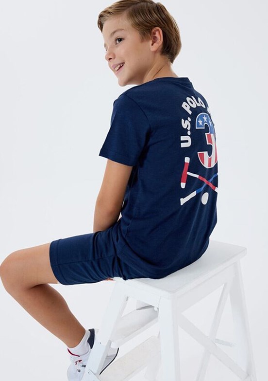 US POLO ASSN Lacivert Erkek Çocuk Pijama Takımı