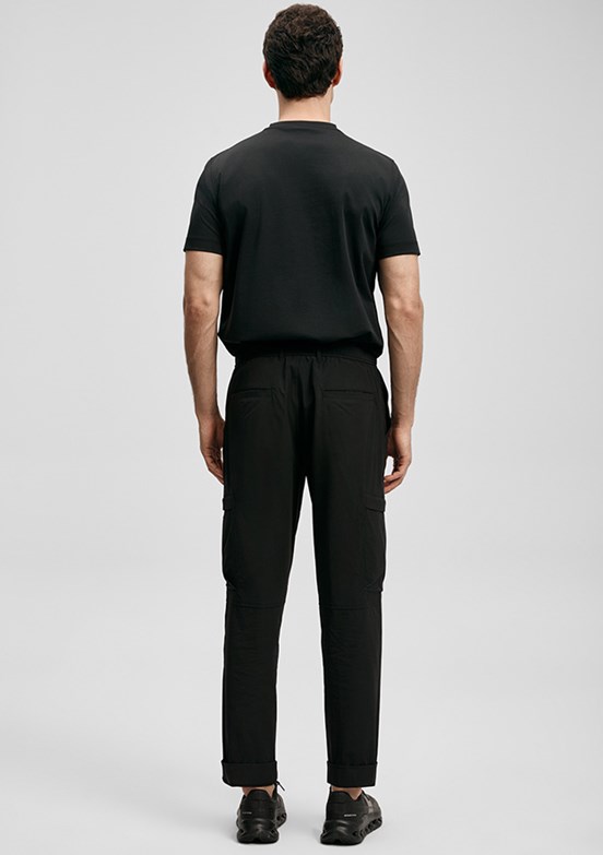 LUFİAN Marcus - 111020322 Erkek Siyah Baskılı T-Shirt