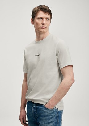 LUFİAN Marcus - 111020322 Erkek Bej Baskılı T-Shirt