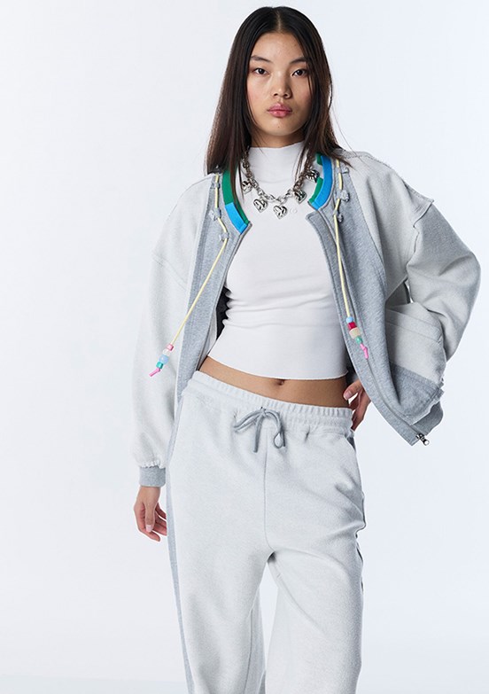 TWİST Gri Kadın Basic Sweatshirt