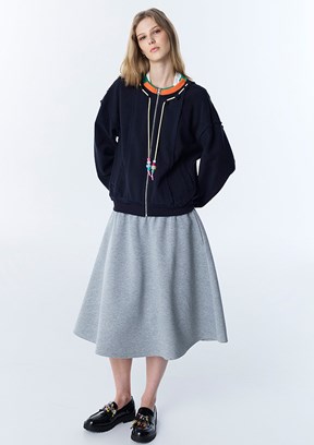 TWİST Lacivert Kadın Basic Sweatshirt