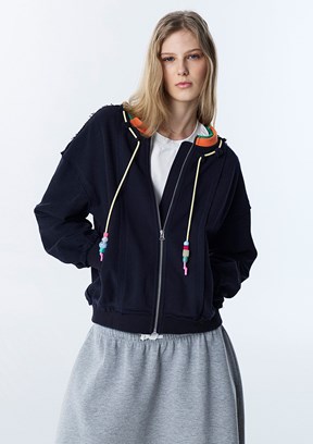 TWİST Lacivert Kadın Basic Sweatshirt