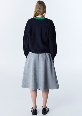 TWİST Lacivert Kadın Basic Sweatshirt