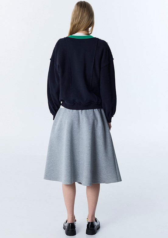 TWİST Lacivert Kadın Basic Sweatshirt