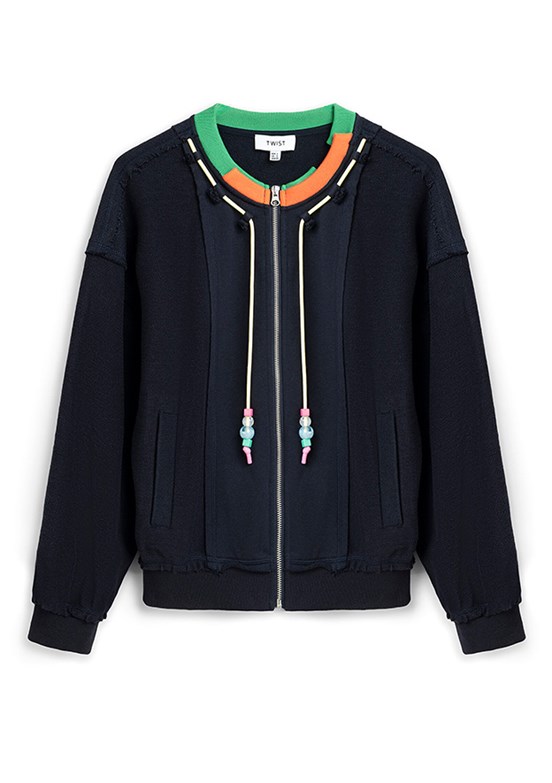 TWİST Lacivert Kadın Basic Sweatshirt