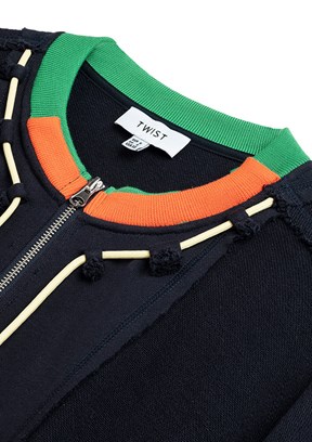 TWİST Lacivert Kadın Basic Sweatshirt