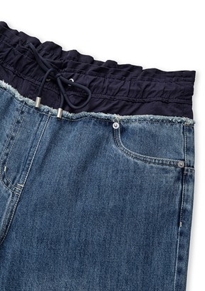İPEKYOL Mavi Kadın Yüksek Bel Jean Pantolon