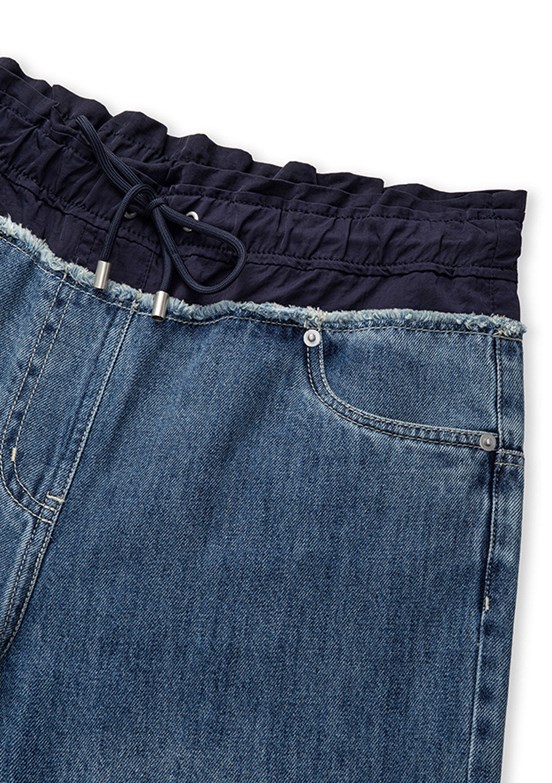 İPEKYOL Mavi Kadın Yüksek Bel Jean Pantolon