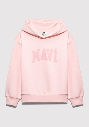 MAVİ Pembe Kız Çocuk Baskılı Sweatshirt