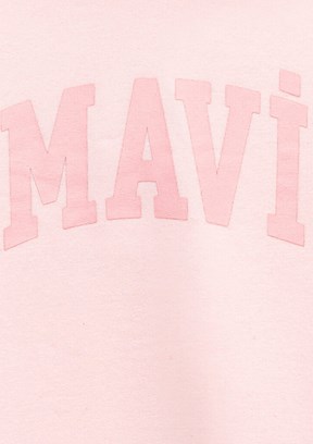 MAVİ Pembe Kız Çocuk Baskılı Sweatshirt