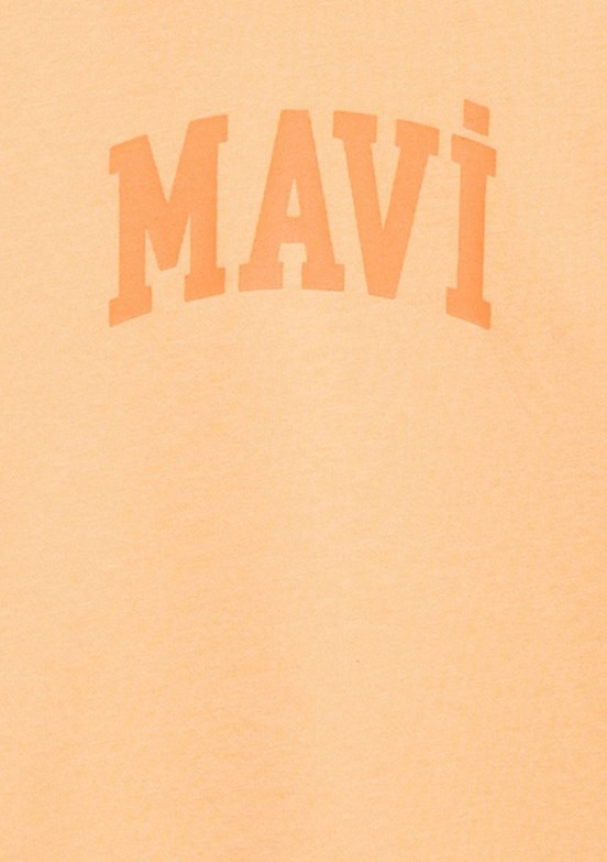 MAVİ - M7610467-71160 Kız Çocuk Turuncu Baskılı T-Shirt