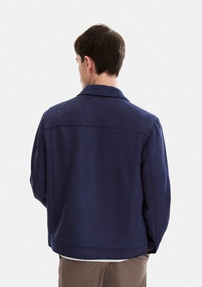 BACKANDBOND - BMN6001300000 Erkek Lacivert Süet Mont