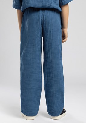 LEE COOPER Rise - 262 LCB 221006 Erkek Çocuk Mavi Beli Lastikli Pantolon
