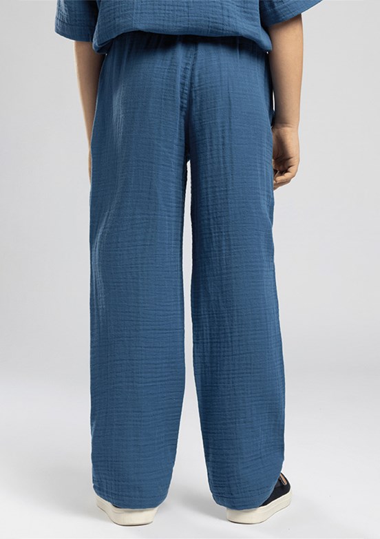 LEE COOPER Rise - 262 LCB 221006 Erkek Çocuk Mavi Beli Lastikli Pantolon