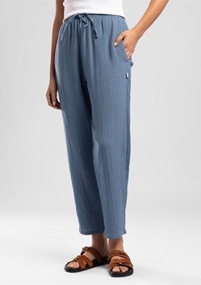 LEE COOPER Alberty - 262 LCF 221010 Kadın Mavi Beli Lastikli Pantolon