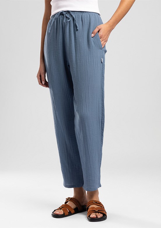 LEE COOPER Alberty - 262 LCF 221010 Kadın Mavi Beli Lastikli Pantolon