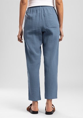 LEE COOPER Alberty - 262 LCF 221010 Kadın Mavi Beli Lastikli Pantolon