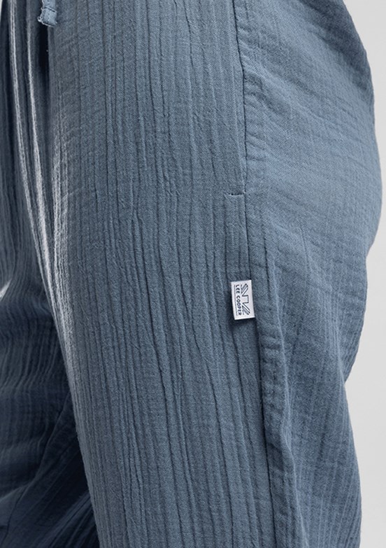 LEE COOPER Alberty - 262 LCF 221010 Kadın Mavi Beli Lastikli Pantolon