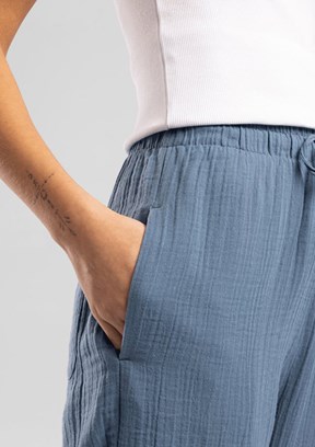 LEE COOPER Alberty - 262 LCF 221010 Kadın Mavi Beli Lastikli Pantolon