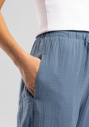 LEE COOPER Alberty - 262 LCF 221010 Kadın Mavi Beli Lastikli Pantolon