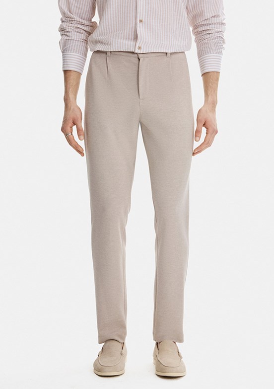 BACKANDBOND - B35S33038 Erkek Bej Slim Pantolon