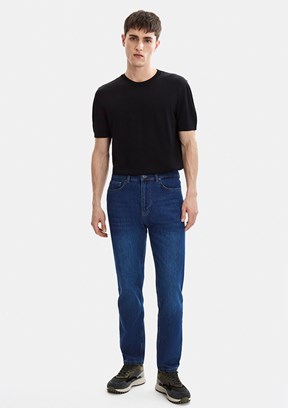 BACKANDBOND - B35S35020 Erkek Lacivert Normal Bel Jean Pantolon
