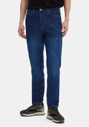 BACKANDBOND - B35S35020 Erkek Lacivert Normal Bel Jean Pantolon